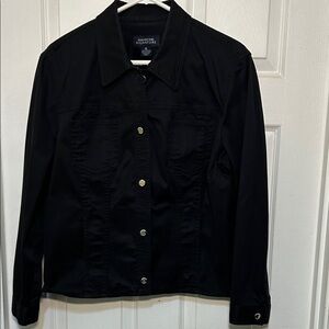 Jones New York Black Jean Jacket